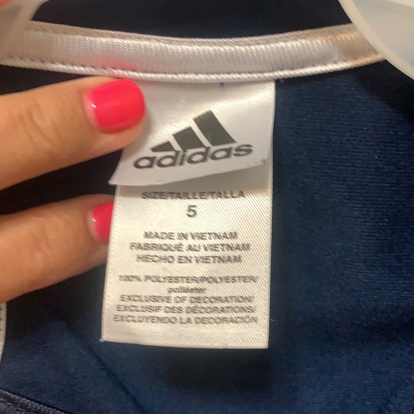 Boys Adidas Jacket Size : 5  Navy Blue Color - Picture 5 of 5